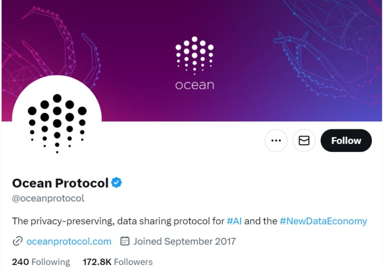 Twitter dự án Ocean Protocol