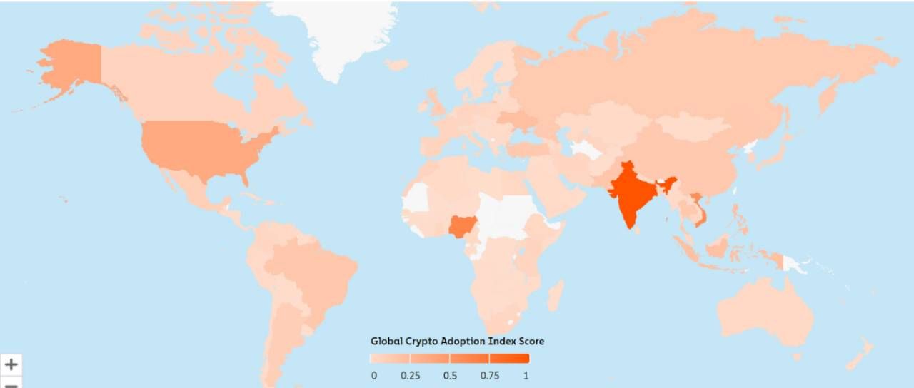 Độ “phủ sóng” của crypto tại các quốc gia trên toàn thế giới