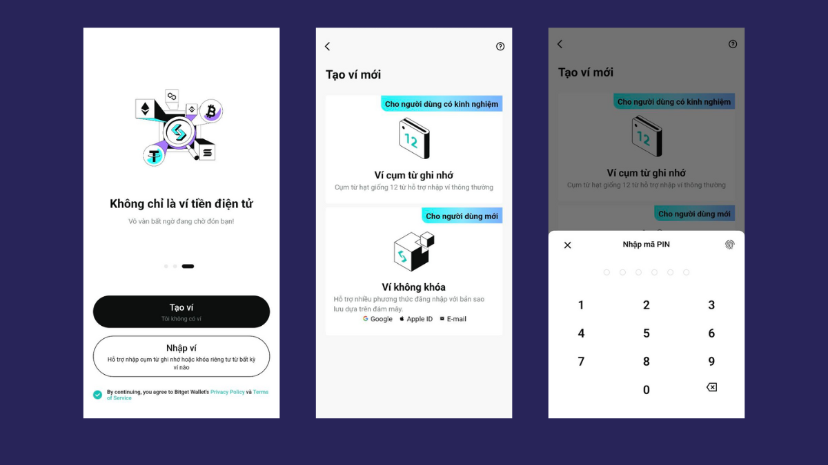 Cách tạo ví mới trên Bitget Wallet
